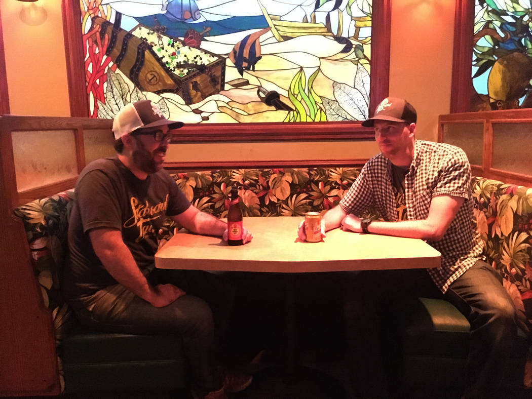 Before opening the Starboard Tack, Bryant Jane and Lyle Cervenka worked together at Retroscena, an amaro bar behind Radio City Pizzeria. (Katelyn Umholtz/Las Vegas Review-Journal) @kumh0ltz