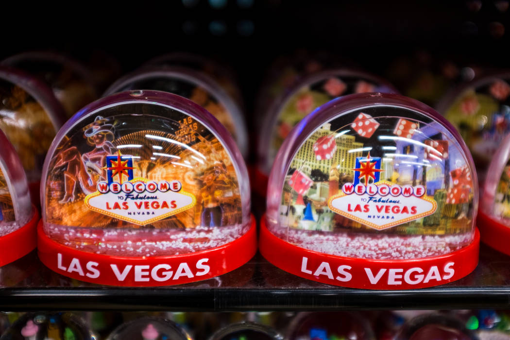 Las Vegas snow globes in ABC Stores on the Strip in Las Vegas on Wednesday, Feb. 7, 2018.  Patrick Connolly Las Vegas Review-Journal @PConnPie