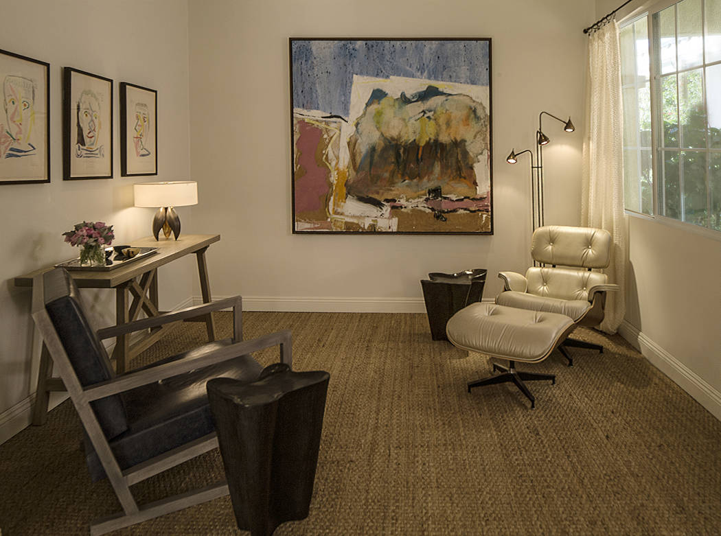 Willetts Design & Associates
These three Pablo Picasso lithographs from the Fumeur Series were conceived around August of 1964. Oddly enough, the other artwork in this room, "Landscape (On the ...