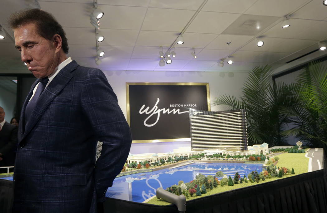 Casino mogul Steve Wynn during a news conference in Medford, Massachusetts, March 15, 2016. Facing investigations by gambling regulators and allegations of sexual misconduct, Wynn has stepped down ...
