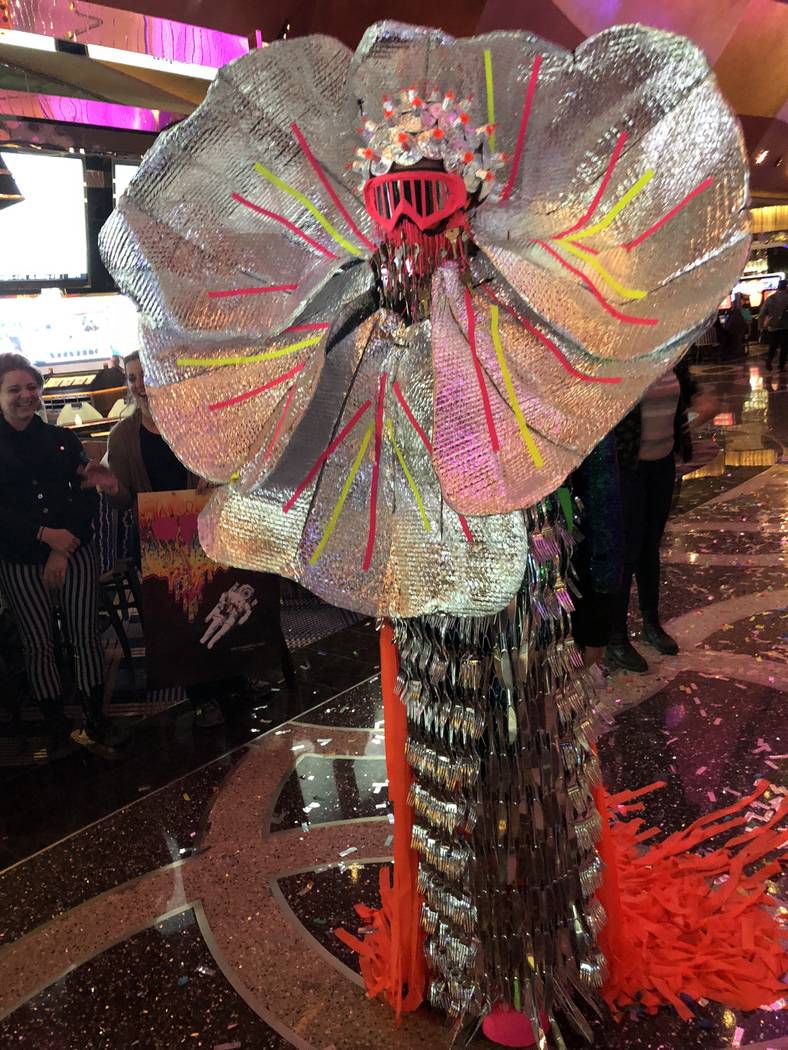 Costume designer Machine Dazzle is shown during performance by the cast of "Opium" at the Cosmopolitan of Las Vegas on Thursday, Feb. 8, 2018. (John Katsilometes/Las Vegas Review-Journal). @JohnnyKats