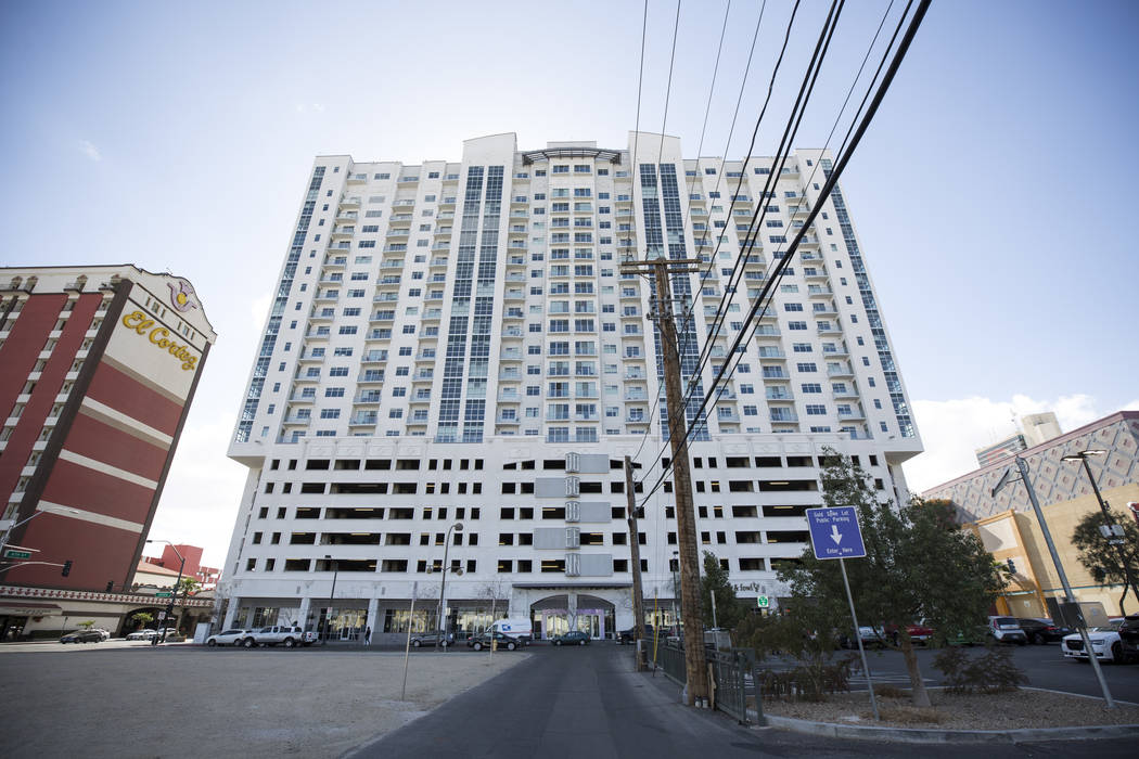 The Ogden Condominiums in downtown Las Vegas on Monday, Feb. 12, 2018. Richard Brian Las Vegas Review-Journal @vegasphotograph