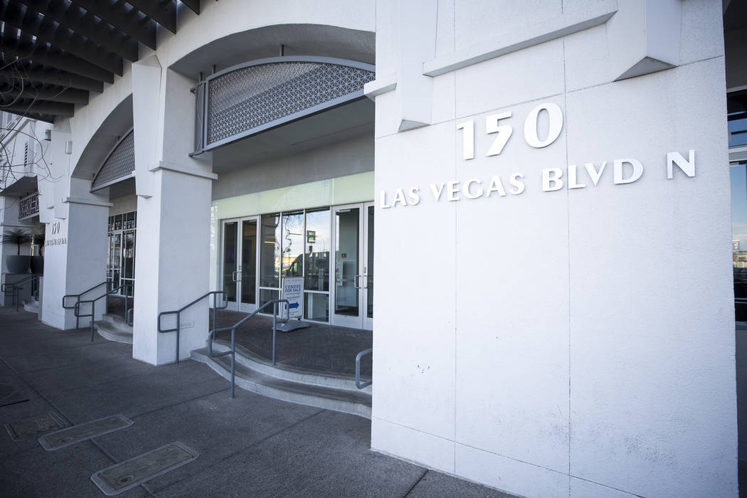 The Ogden Condominiums in downtown Las Vegas on Monday, Feb. 12, 2018. Richard Brian Las Vegas Review-Journal @vegasphotograph