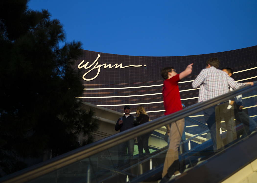The exterior of Wynn Las Vegas on Friday, Jan. 26, 2018. Chase Stevens Las Vegas Review-Journal @CSStevensphoto