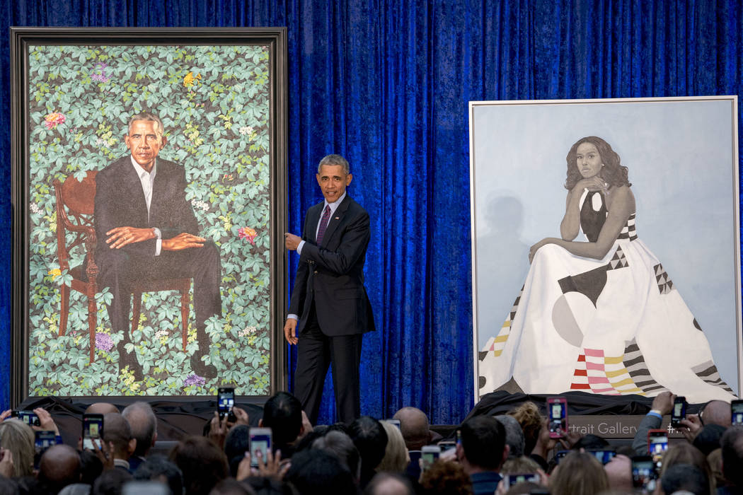 Official portraits of Barack, Michelle Obama unveiled | Las Vegas ...