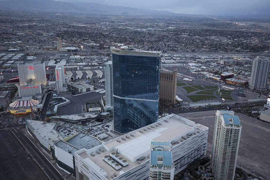 The Drew, formerly the Fontainebleau, on the Vegas Strip on Monday, Feb. 12, 2018. Richard Brian Las Vegas Review-Journal @vegasphotograph