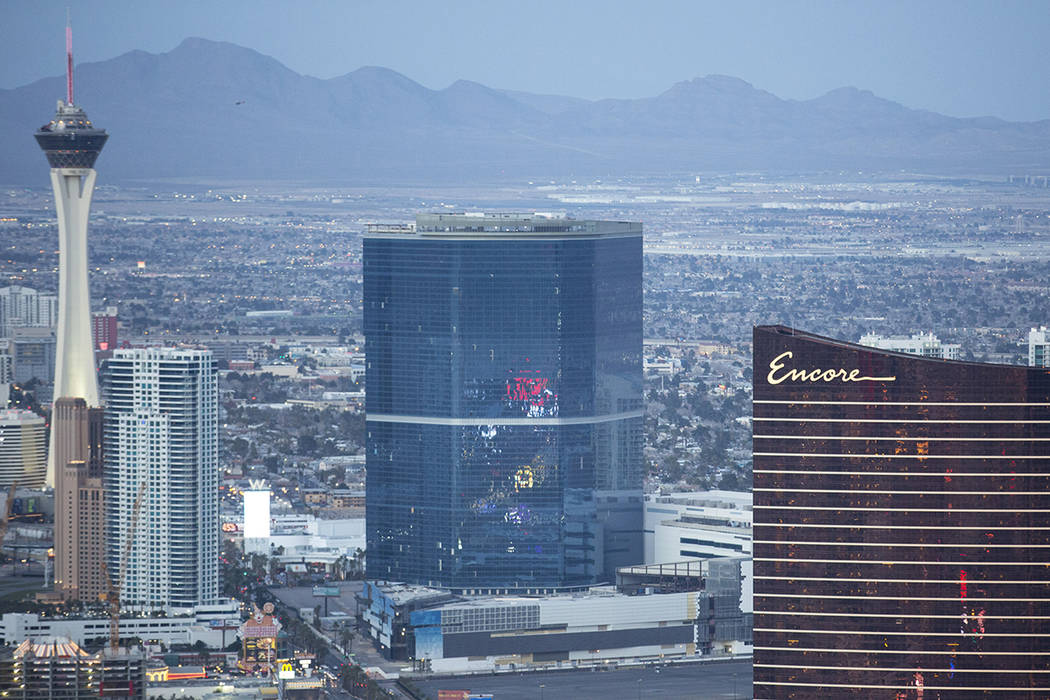 The Drew, formerly the Fontainebleau, on the Vegas Strip on Monday, Feb. 12, 2018. Richard Brian Las Vegas Review-Journal @vegasphotograph