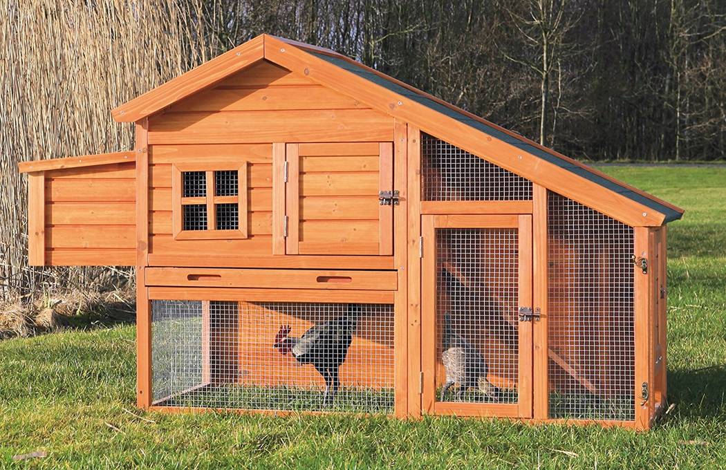 Trixie
Trixie offers a line of wooden chicken coops and its products have been sold nationally at Petco, Walmart and Costco.