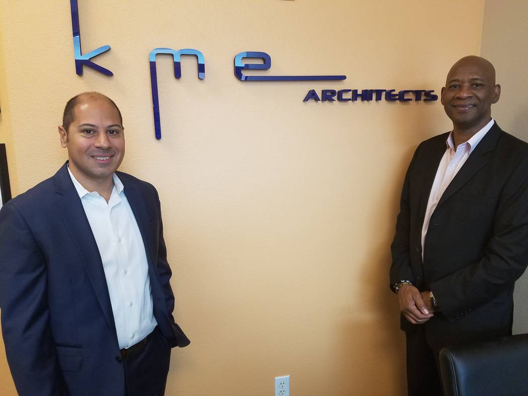 Emanuele Arguelles and Mel Green are the principals of KME Architects in Las Vegas, shown Feb 1, 2018 at their office. Richard N. Velotta/Las Vegas Review-Journal