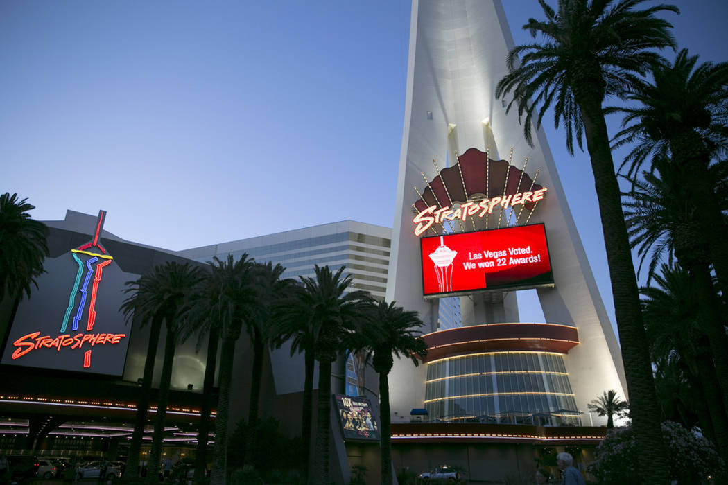 The Stratosphere hotel-casino on Monday, June 12, 2017, in Las Vegas. (Las Vegas Review-Journal)