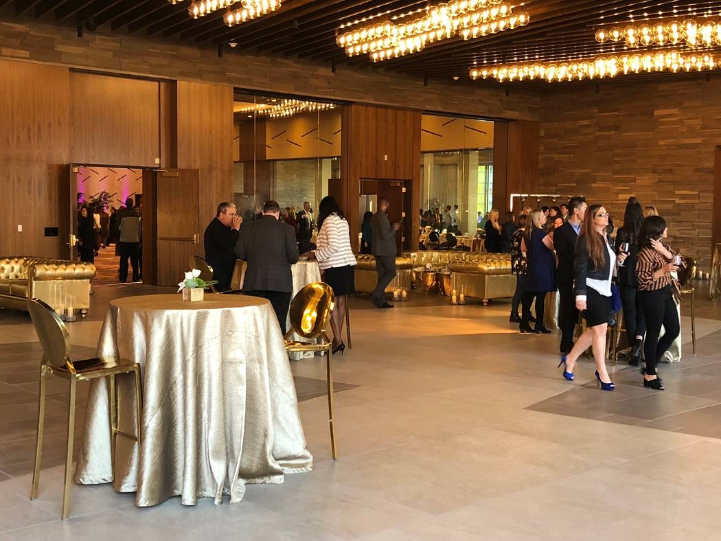Hundreds of people attended the opening of Aria's new $170 million convention space. Todd Prince/Review-Journal