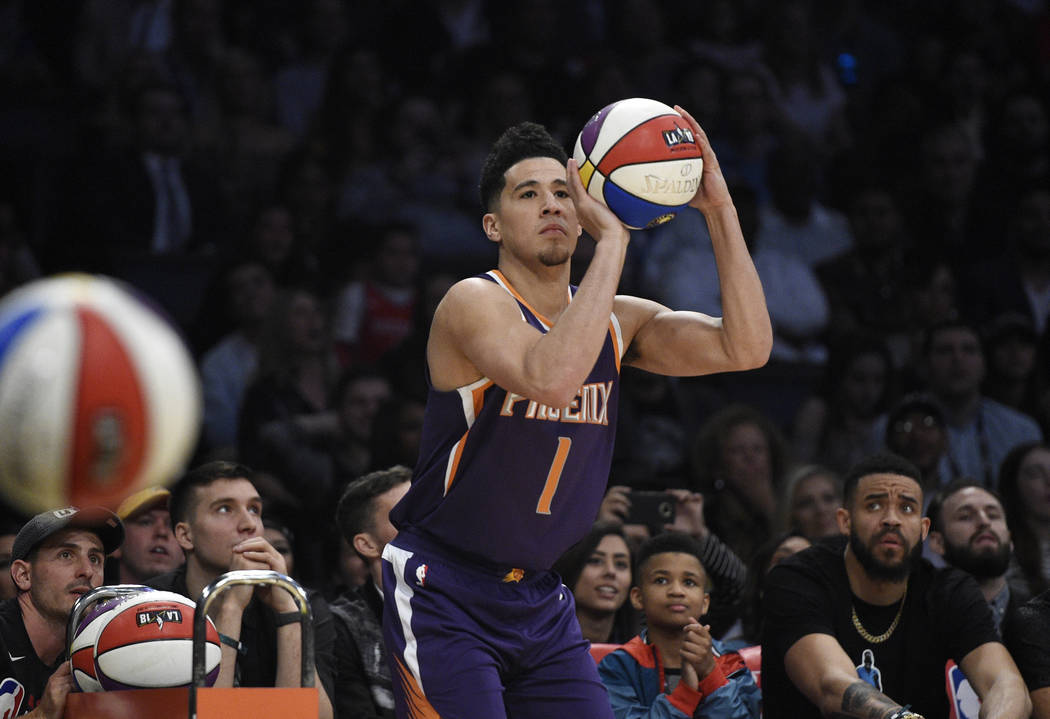 Rookie Mitchell wins dunk title, Booker sets 3point