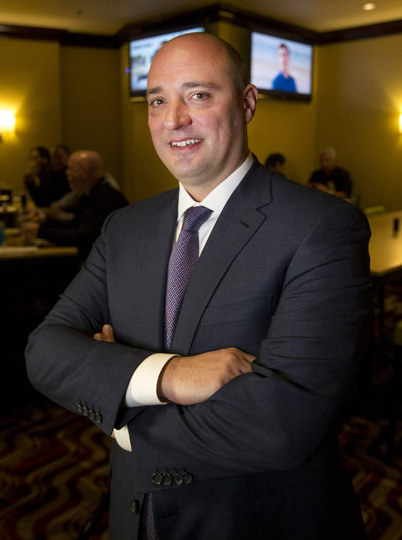 Matt Maddox, the newly appointed CEO of Wynn Las Vegas, on Monday, Feb. 19, 2018. Richard Brian Las Vegas Review-Journal @vegasphotograph