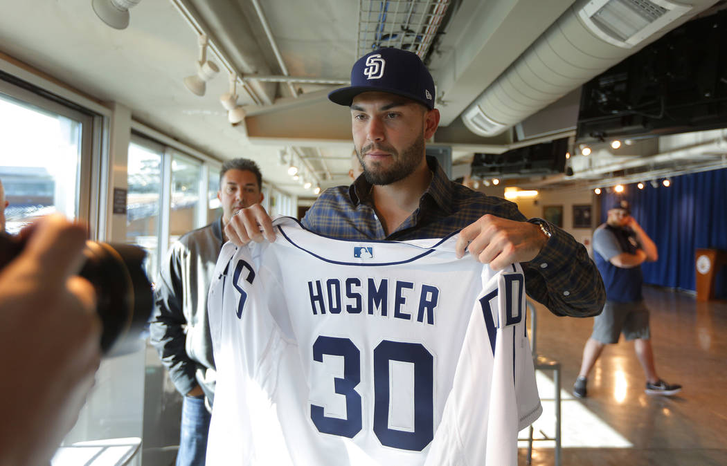 Eric Hosmer joins Padres, wears Yordano Ventura's jersey number