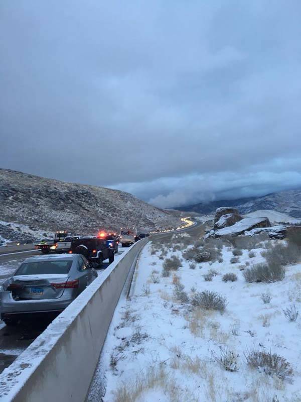 Snowstorm triggers dozens of wrecks on I80 in northern Nevada Las