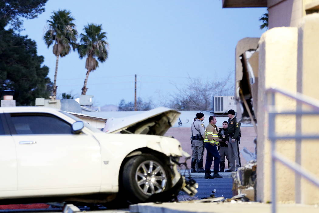 Car crash at western Las Vegas credit union leaves 2 dead