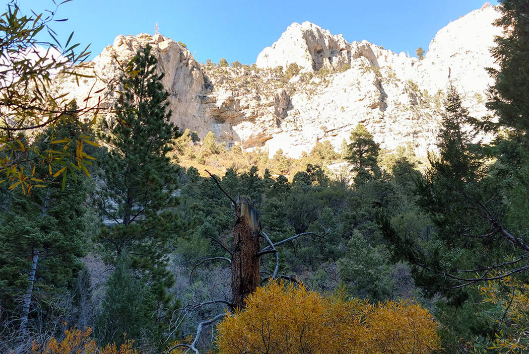 The Spring Mountains are seen outside of Las Vegas. Mount Charleston, not pictured, is the highest peak in the range at 11,916 feet. (Mark Davis/Las Vegas Review-Journal)
