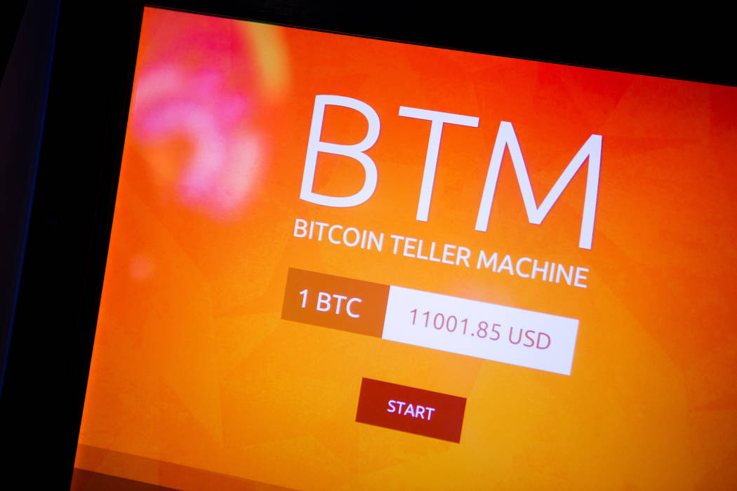A Bitcoin ATM in the D Las Vegas on Thursday, Feb. 15, 2018. The hotel-casino is now accepting Bitcoin at some of its restaurants, gift shop and hotel desk.  Patrick Connolly Las Vegas Review-Jour ...
