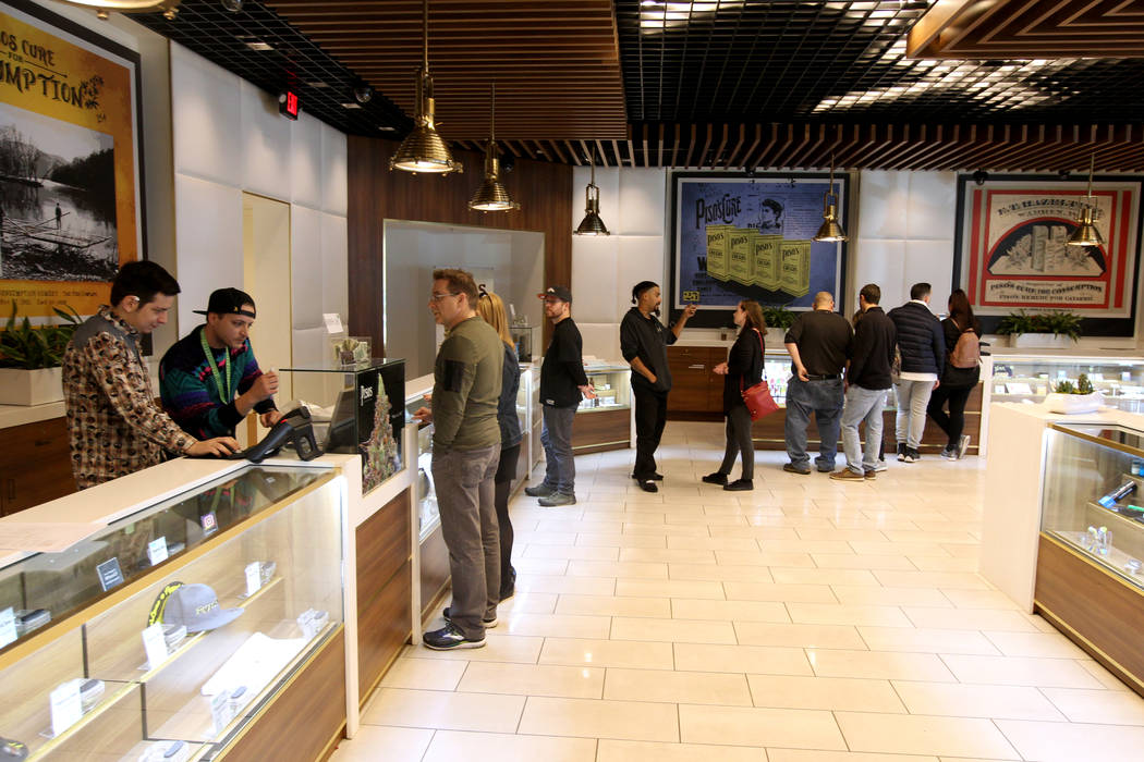 Pisos dispensary, at 4110 S. Maryland Pkwy. in Las Vegas Monday, Jan. 22, 2018, is on the forefront of using cryptocurrency in the Nevada marijuana industry. K.M. Cannon Las Vegas Review-Journal @ ...
