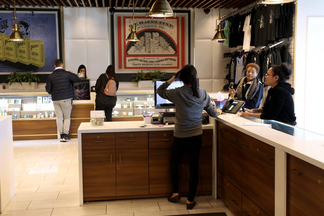 Pisos dispensary, at 4110 S. Maryland Pkwy. in Las Vegas Monday, Jan. 22, 2018, is on the forefront of using cryptocurrency in the Nevada marijuana industry. K.M. Cannon Las Vegas Review-Journal @ ...