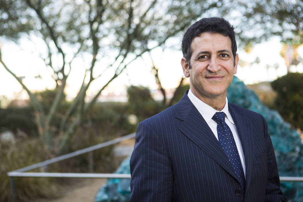Dr. Marwan Sabbagh, who is taking over as the new director of the Cleveland Clinic Lou Ruvo Center for Brain Health, poses for a photo in Las Vegas on Wednesday, Feb. 28, 2018. Chase Stevens Las V ...