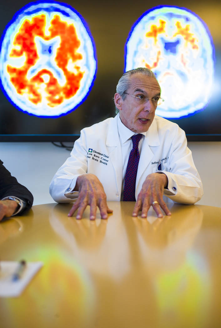 Dr. Jeffrey Cummings, outgoing director of the Cleveland Clinic Lou Ruvo Center for Brain Health, in Las Vegas on Wednesday, Feb. 28, 2018. Chase Stevens Las Vegas Review-Journal @csstevensphoto