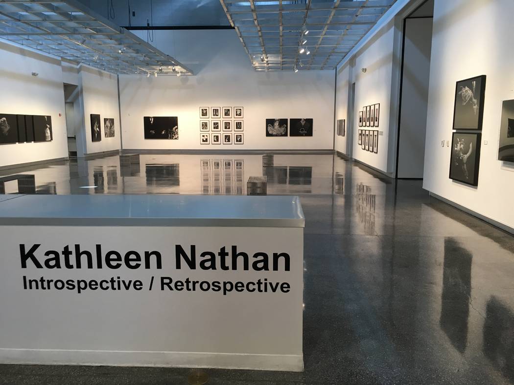 "Introspective/Retrospective," a photographic exhibit by Kathleen Nathan, run through April 21 at Sahara West Library. (John Przybys/Las Vegas Review-Journal)