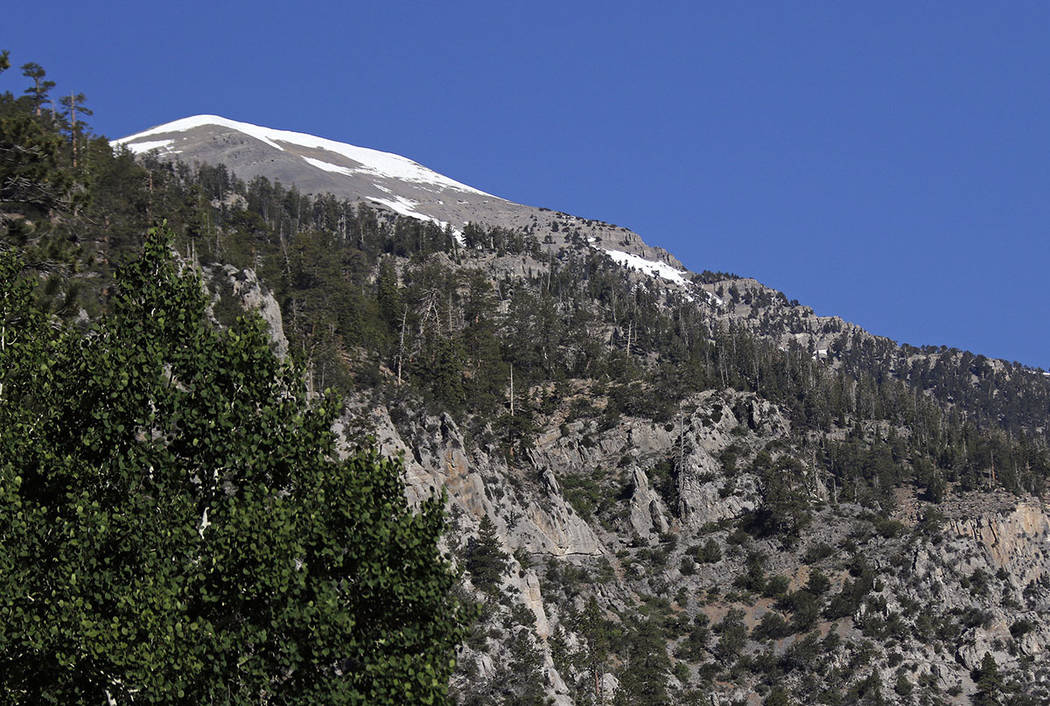 Mount Charleston peak and the Spring Mountains (Las Vegas Review-Journal)