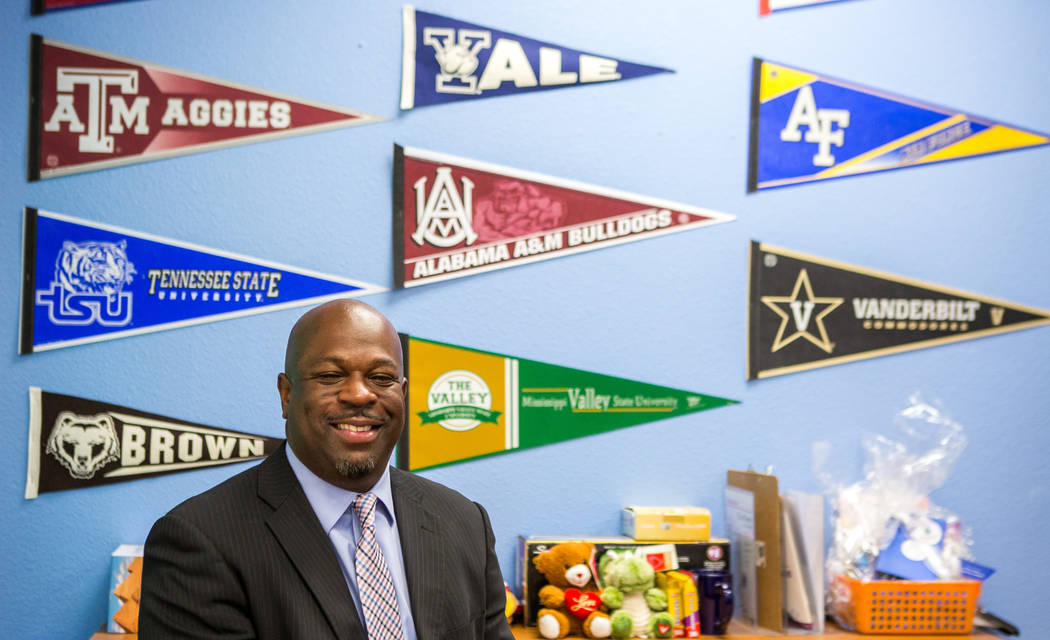 Principal Frederick Watson at H. P. Fitzgerald Elementary School in North Las Vegas on Tuesday, March 6, 2018. Patrick Connolly Las Vegas Review-Journal @PConnPie