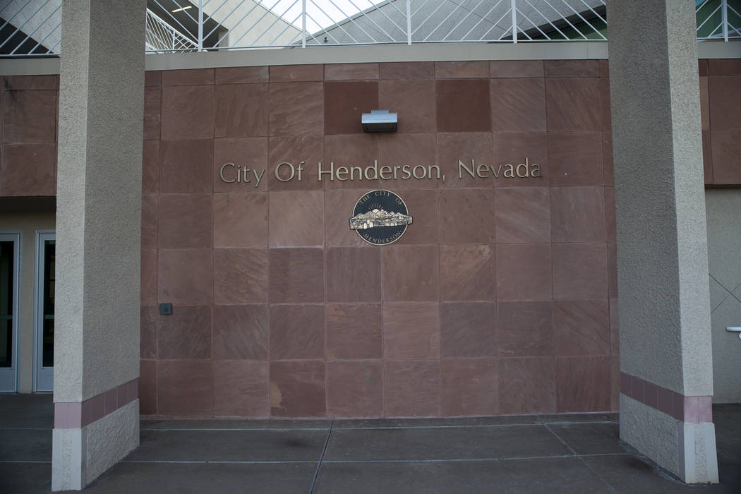 Henderson City Hall in Henderson, Tuesday, March 6, 2018. Erik Verduzco Las Vegas Review-Journal @Erik_Verduzco