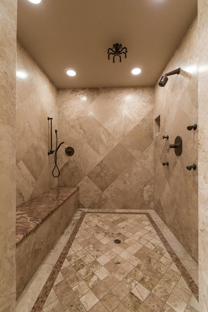 The shower in the master bath. (Synergy/Sotheby’s International Realty)