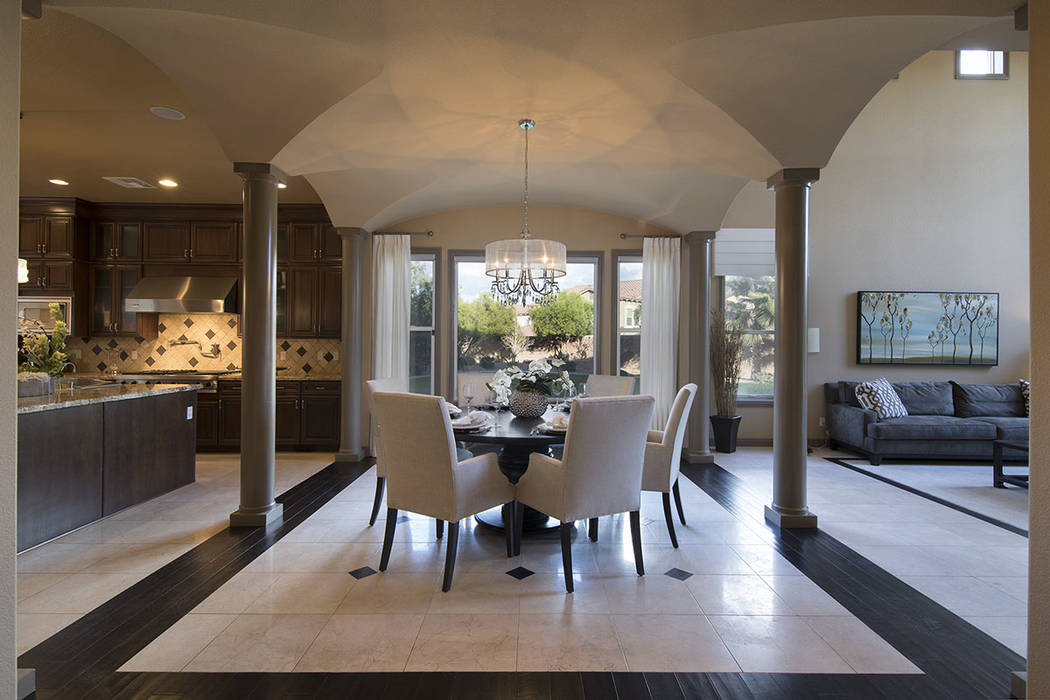 The dining room is off the kitchen. (Synergy/Sotheby’s International Realty)