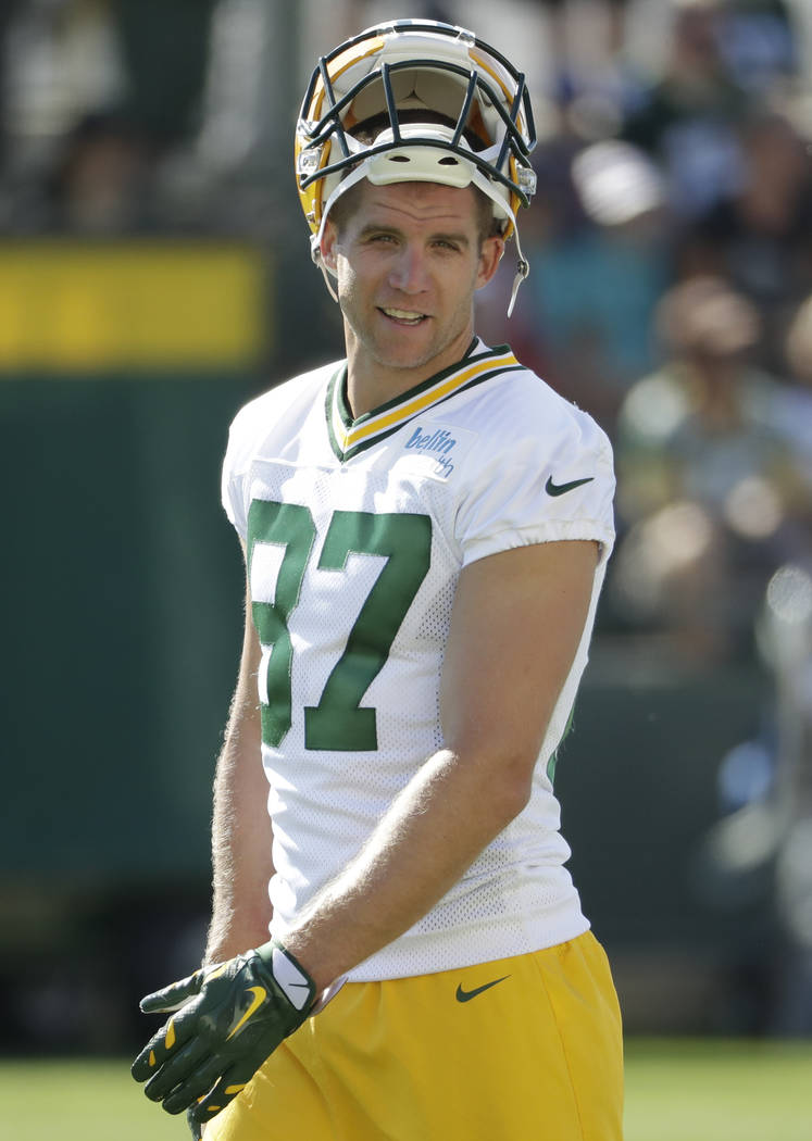 Green Bay Packers' Jordy Nelson walks during NFL football training camp Thursday, July 27, 2017, in Green Bay, Wis. (AP Photo/Morry Gash)