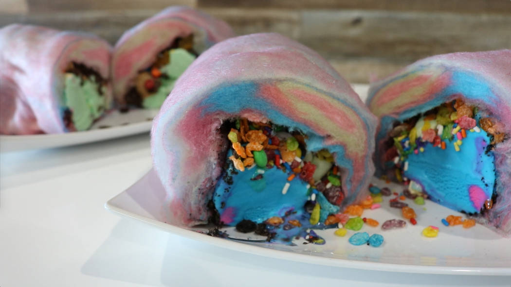 Creamberry in Las Vegas makes a cotton candy burrito — VIDEO | Las Vegas Review-Journal