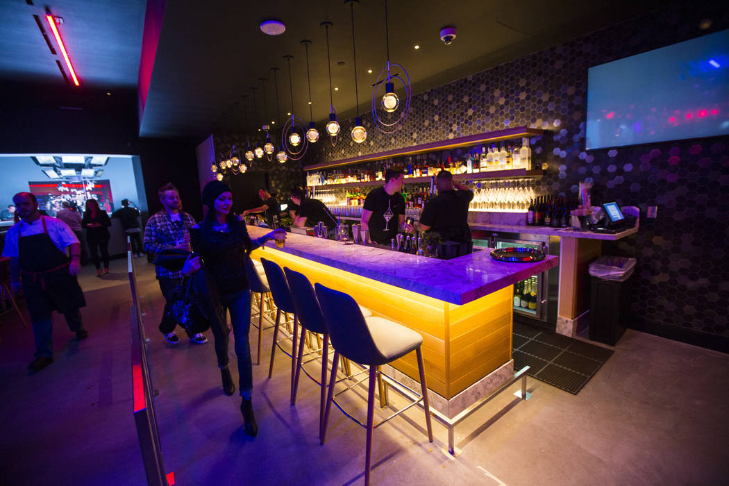 A bar area at Esports Arena Las Vegas at the Luxor in Las Vegas on Thursday, March 22, 2018. Chase Stevens Las Vegas Review-Journal @csstevensphoto