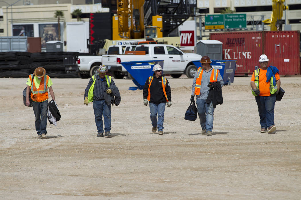 The site of the future Raiders stadium in Las Vegas, Friday, March 9, 2018. Erik Verduzco Las Vegas Review-Journal @Erik_Verduzco