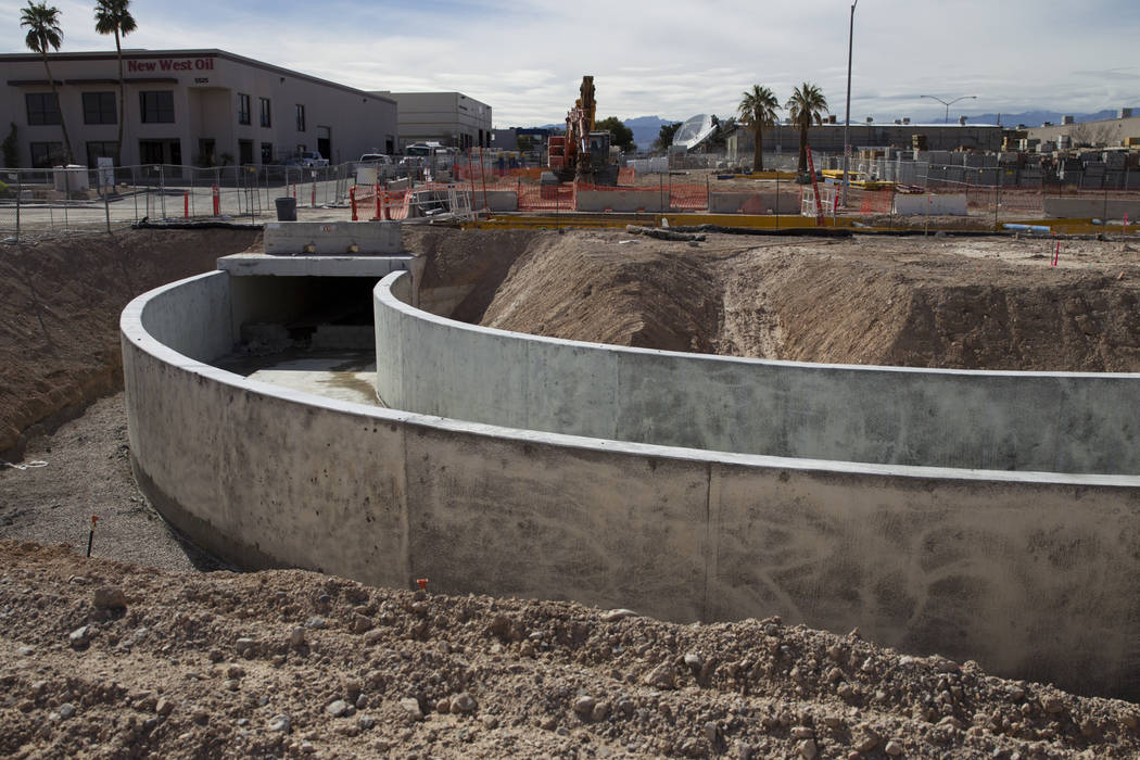 The site of the future Raiders stadium in Las Vegas, Friday, March 9, 2018. Erik Verduzco Las Vegas Review-Journal @Erik_Verduzco
