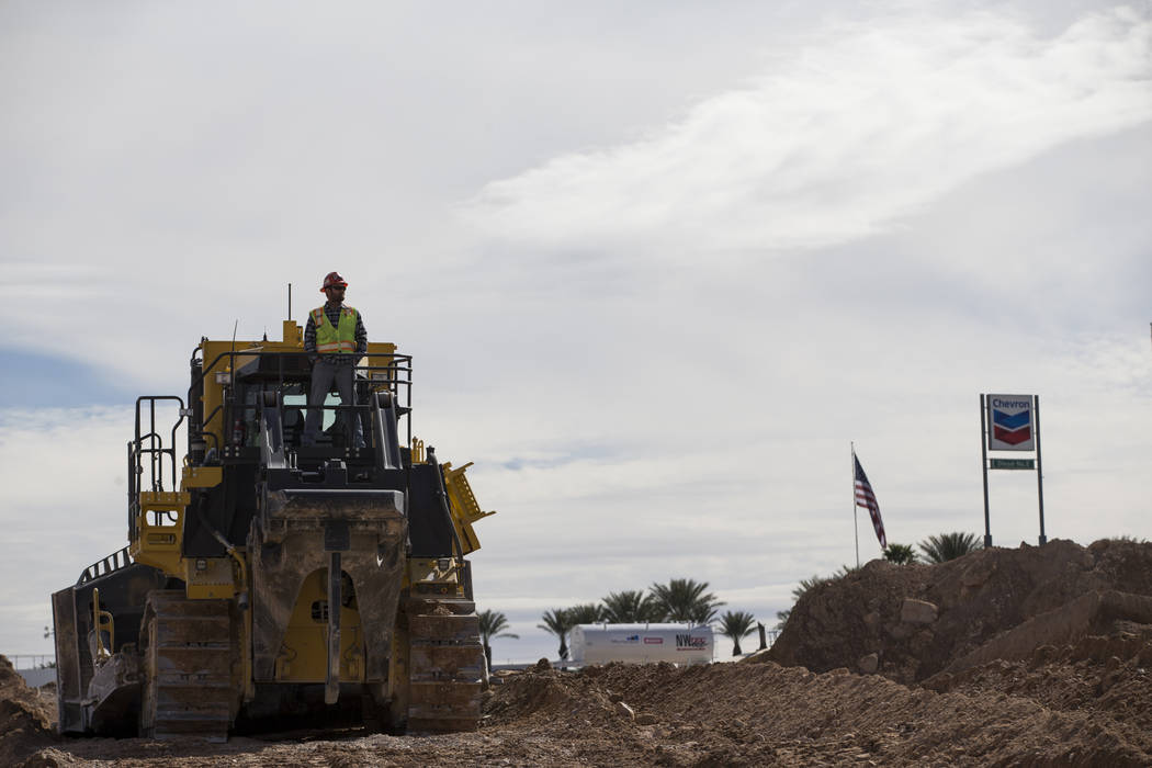 The site of the future Raiders stadium in Las Vegas, Friday, March 9, 2018. Erik Verduzco Las Vegas Review-Journal @Erik_Verduzco