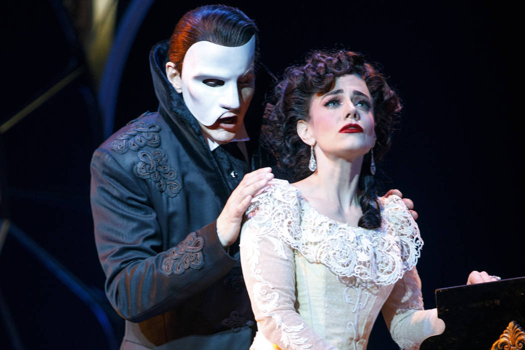 Gardar Thor Cortes (as the Phantom) and Meghan Picerno (as Christine Daae) star in "Love Never Dies," the "Phantom of the Opera" sequel opening March 20 at The Smith Center.