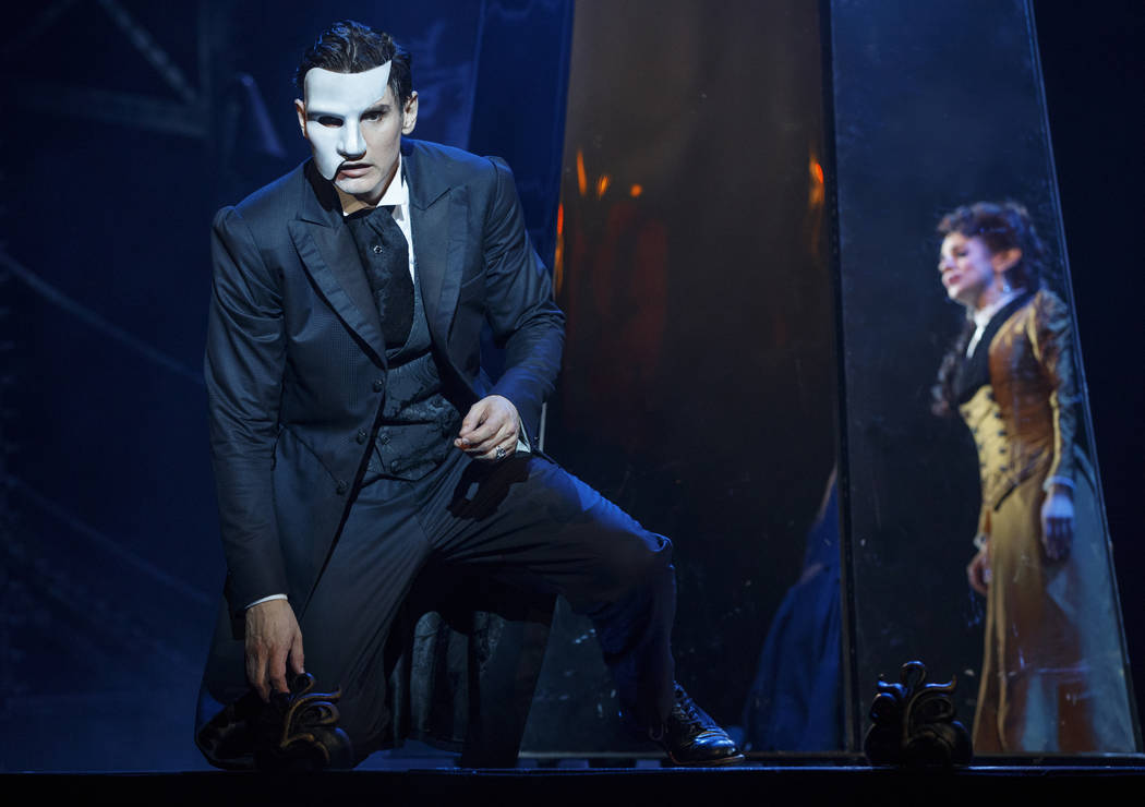 The Phantom (Gardar Thor Cortes) and Christine Daae (Meghan Picerno) in "Love Never Dies," the "Phantom of the Opera" sequel, which opens March 20 at The Smith Center.