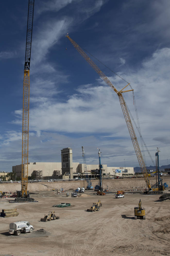 The site of the future Raiders stadium in Las Vegas, Friday, March 9, 2018. Erik Verduzco Las Vegas Review-Journal @Erik_Verduzco