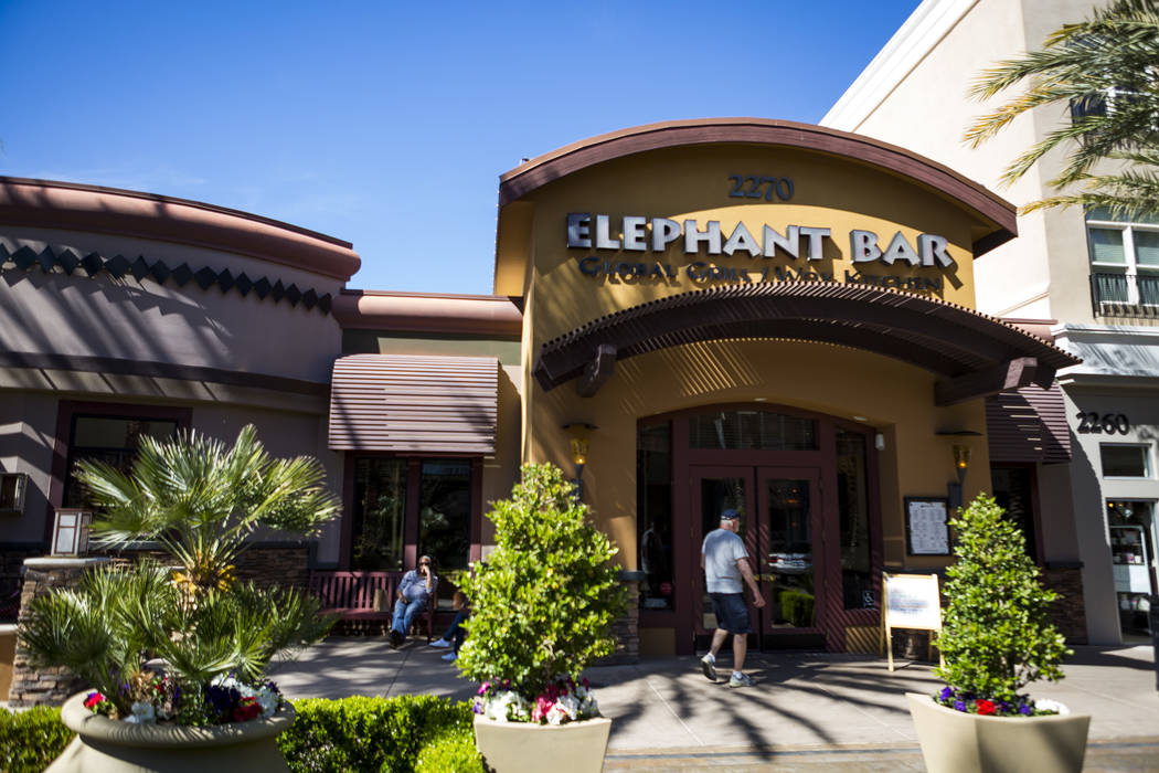 Elephant Bar Restaurant, located in The District at Green Valley Ranch, in Henderson on Wednesday, March 28, 2018. Las Vegas restaurateur Billy Richardson has acquired the Elephant Bar chain out o ...