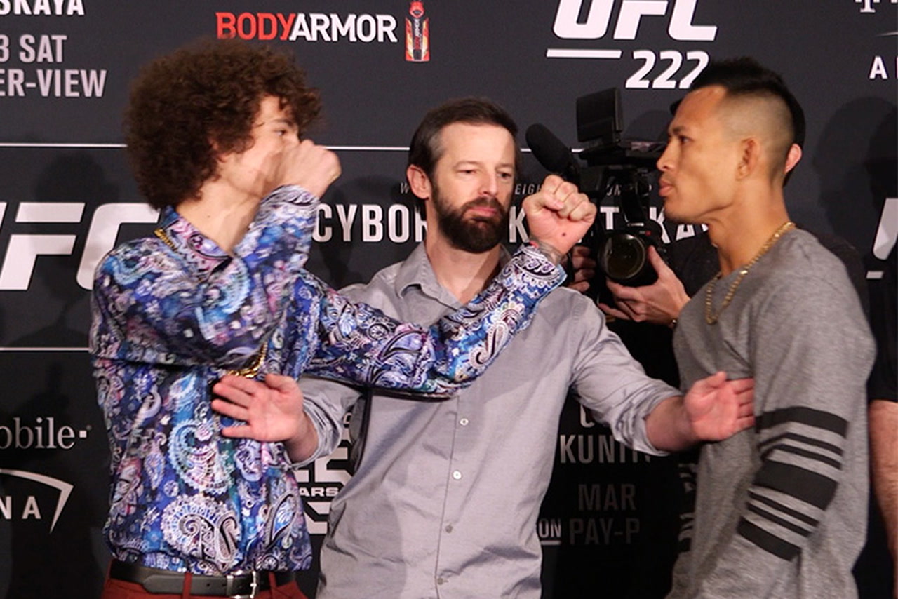 UFC 222 media day staredowns — VIDEO MMA UFC Sports