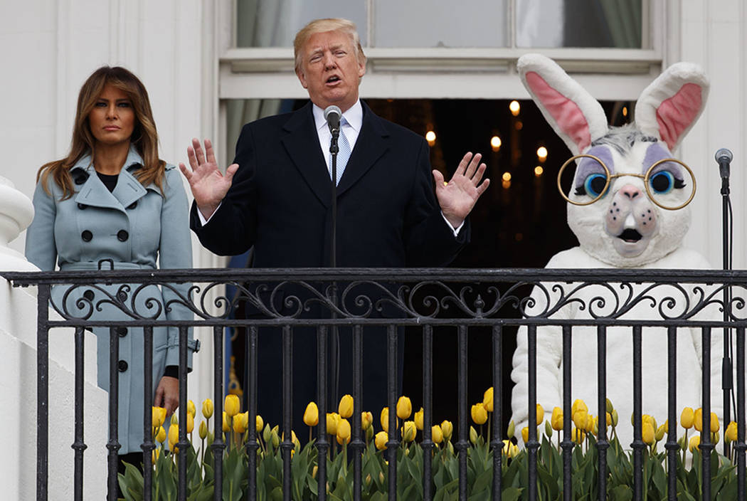 Trump, family celebrate Easter Egg Roll in chilly weather Las Vegas