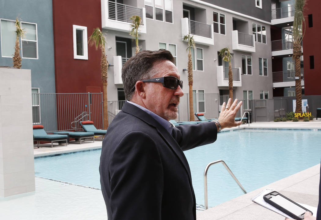 Wayne Laska, developer of the Mercer apartment complex, speaks during an interview with the Las Vegas Review-Journal on Monday, April 2, 2018, in Las Vegas.  (Bizuayehu Tesfaye/Las Vegas Review-Jo ...