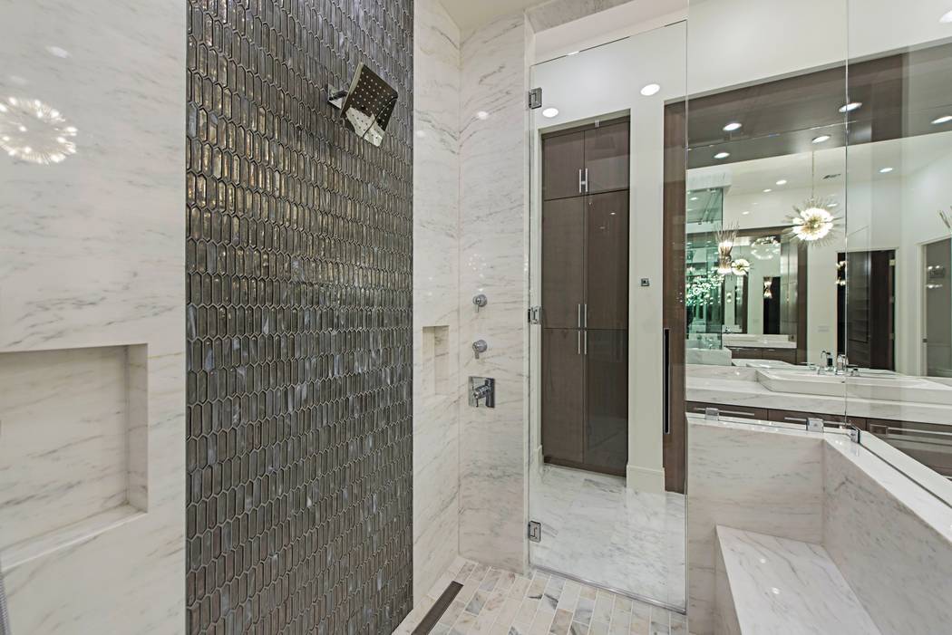 The shower in the master bath. (Canyon Creek Custom Homes)