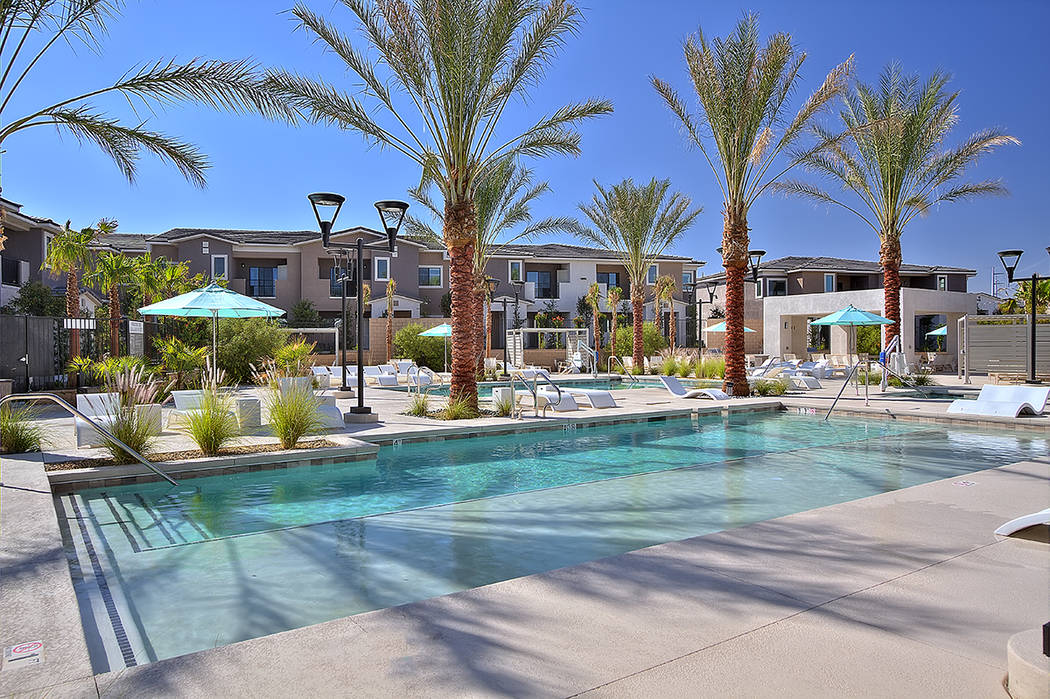 Dune, a luxury apartment in Henderson, will hold its grand opening April 26. (WestCorp Management Group)