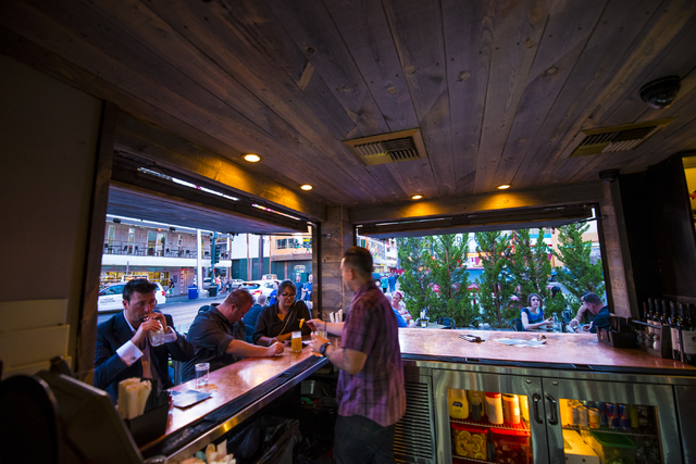 The bar inside Park on Fremont located in downtown Las Vegas on Friday, June 5, 2015. (Joshua Dahl/Las Vegas Review-Journal)