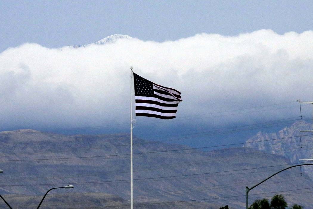 A high-wind warning has been issued for the Las Vegas Valley through Thursday. (Bizuayehu Tesfaye/Las Vegas Review-Journal) @bizutesfaye