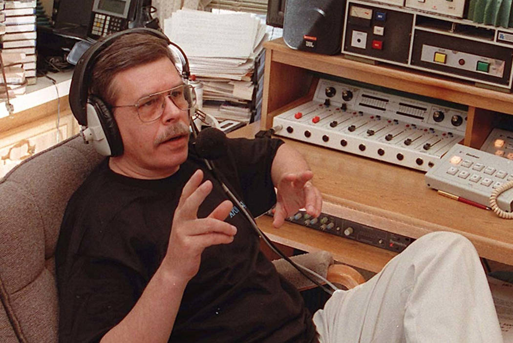 Art Bell seen at at his home in Pahrump in 1996. (Las Vegas Review-Journal)